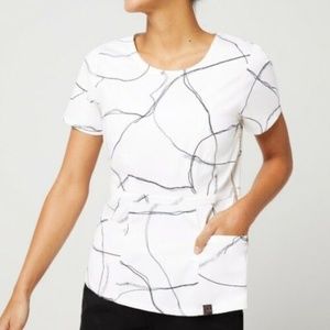 Jaanuu Marble Peplum Top